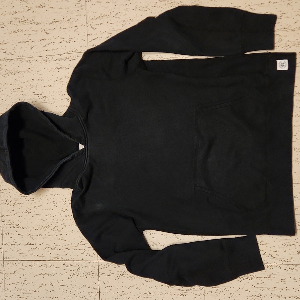 Reigning Champ Deep Black Pullover Hoodie Sweater